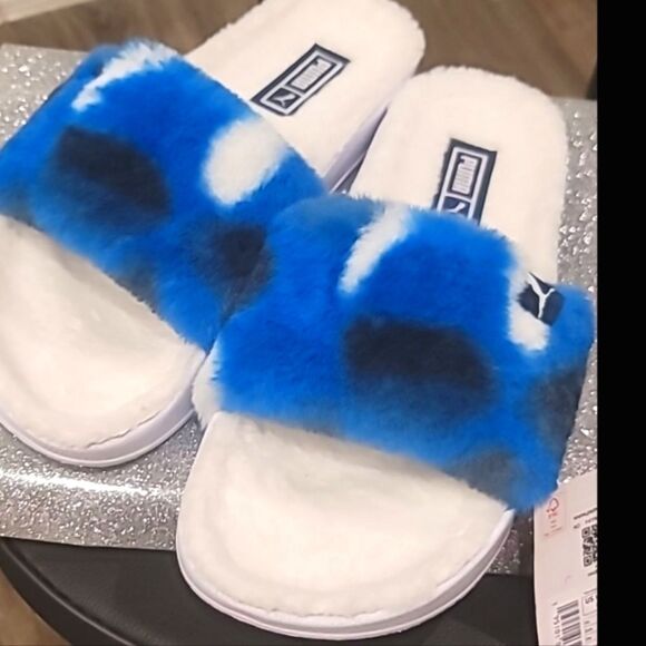 Puma Leadcat 2.0 Fluff Tie Dye Slide Sandal - Picture 11 of 13